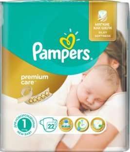 Продам Памперсы Подгузники Pampers Premium Care 1(уп. 22шт.) на 2-5 кг