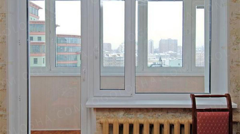 Пластиковая балконная дверь: окно и балконная дверь - пласти.