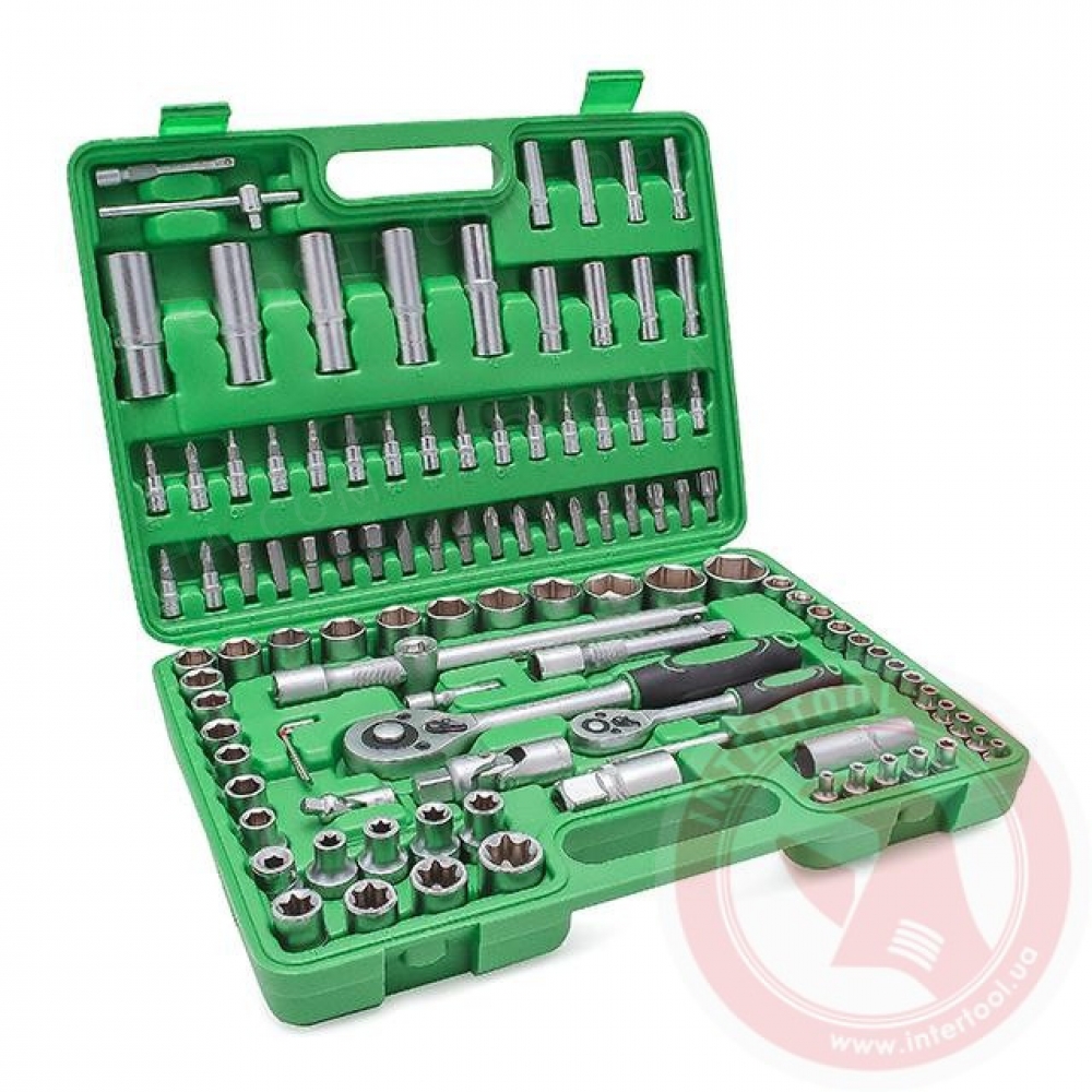 Набор инструментов 1/2&1/4 108ед INTERTOOL ET-6108SP