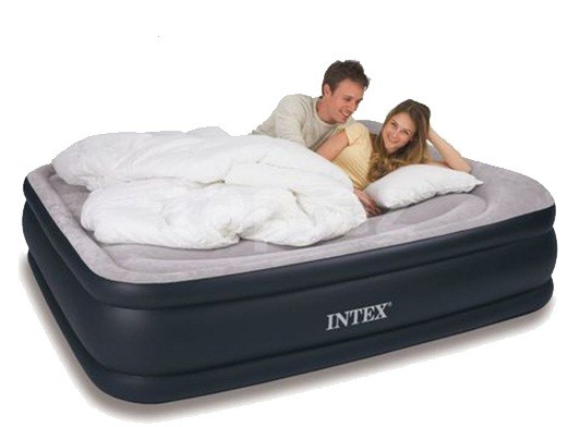 Двухспальная флокированная кровать матрас Intex 67736