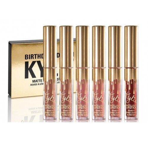 Набор жидких помад Kylie Birthday Edition (6 оттенков)