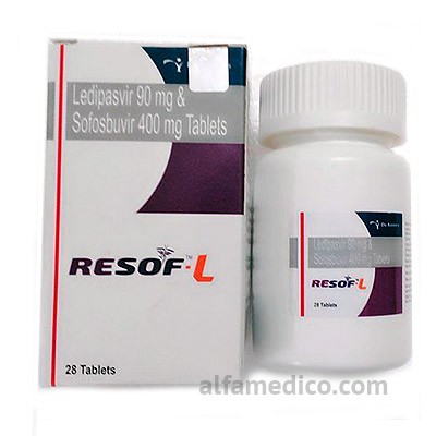 Купите Ресоф Л ( Resof L ) софосбувир 400мг+ледипасвир 90мг,