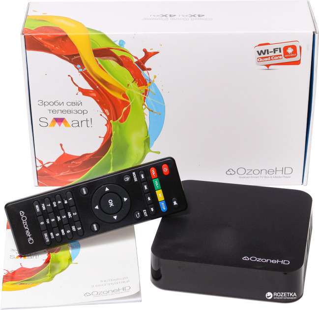 Медиаплеер Ozone HD с Wi-Fi модулем на базе Android KitKat .
