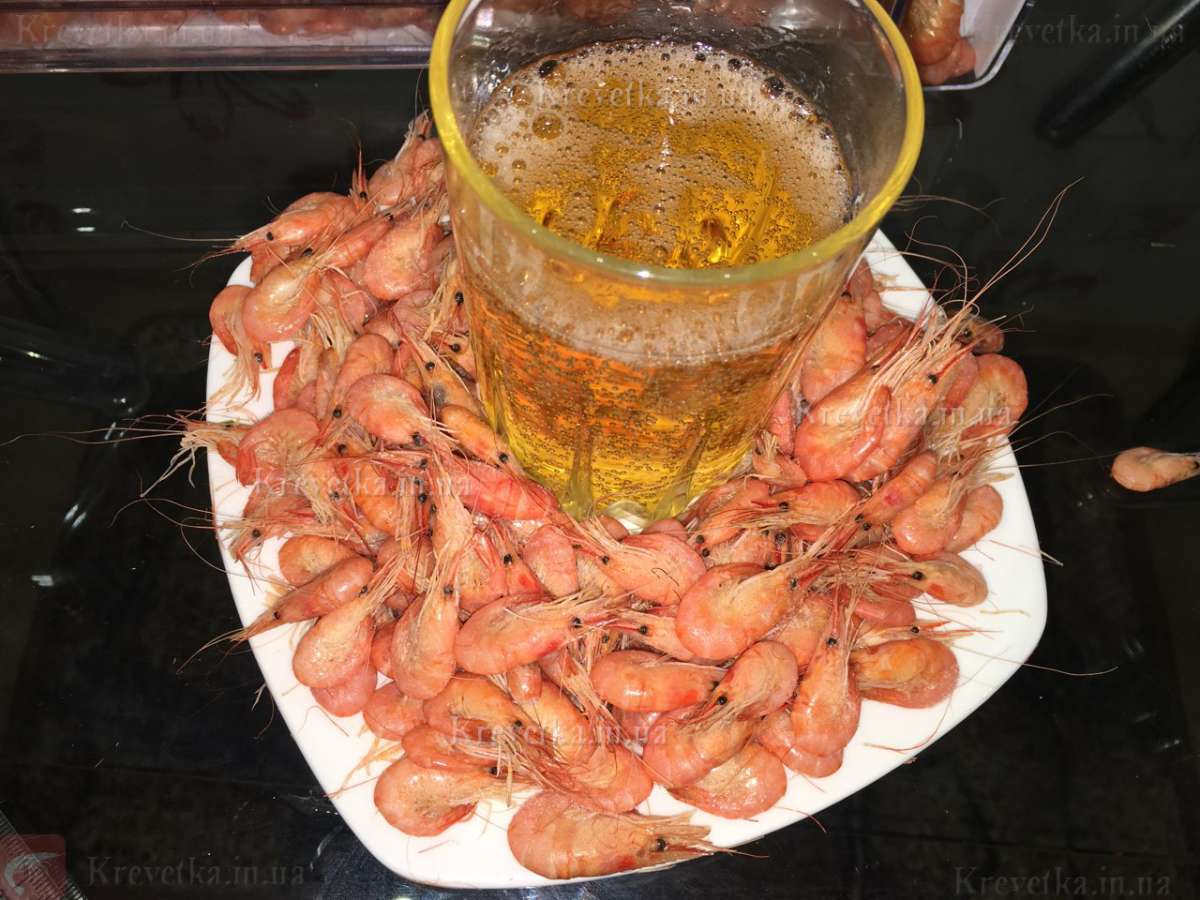 Крупная калиброванная креветка черноморская