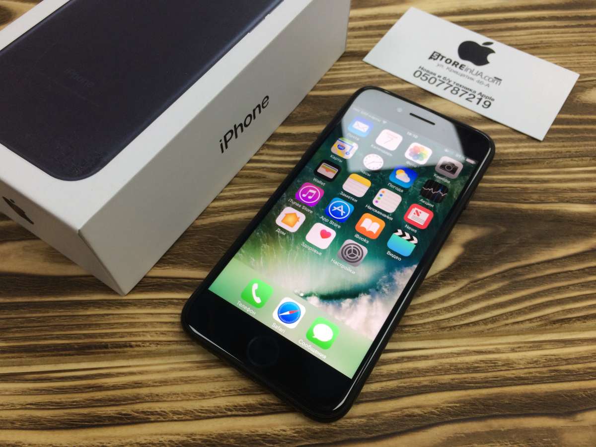 iPhone 7 128Gb Neverlock Black. С гарантией! Рассрочка!