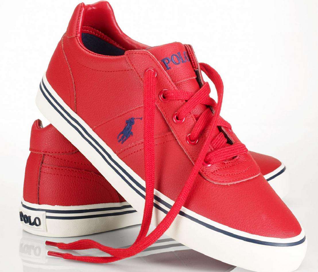 Кожаные кеды Polo Ralph Lauren 30, 5 см