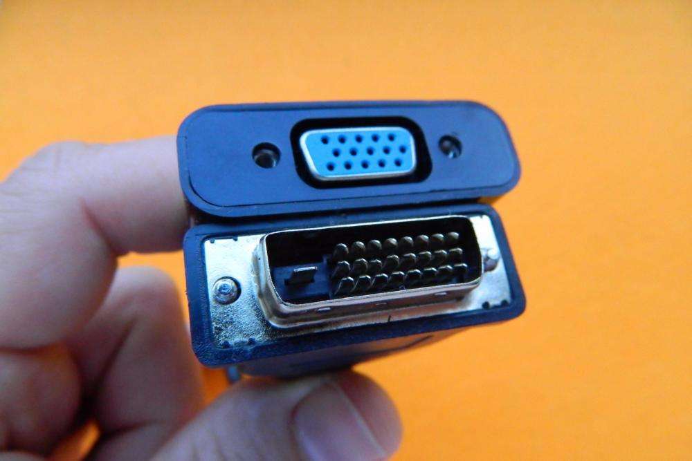 Адаптер переходник активный конвертер с DVI-D на VGA эмулятор монитора