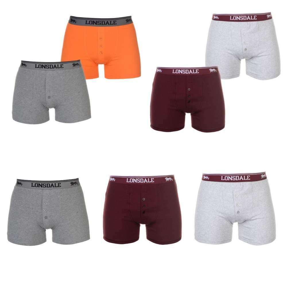 Мужские трусы боксеры Lonsdale на пуговицах