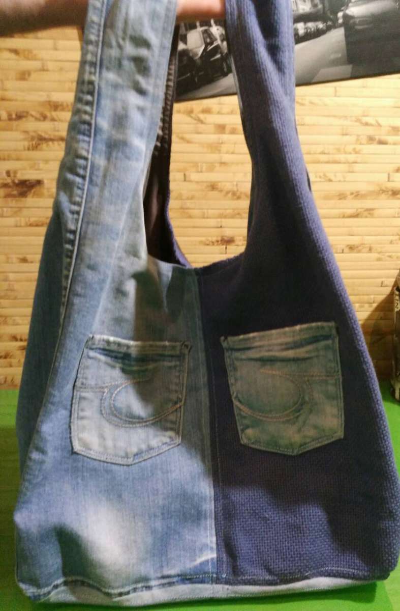 Сумка джинсовая hand made.