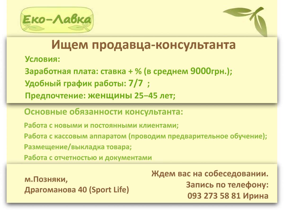 Продавец-Консультант