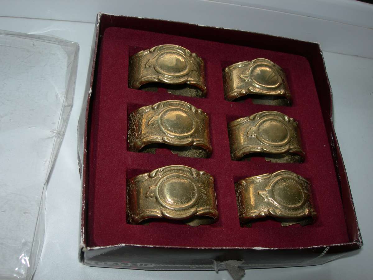 Кольца для салфеток, салфетницы, бронза, Германия, набор