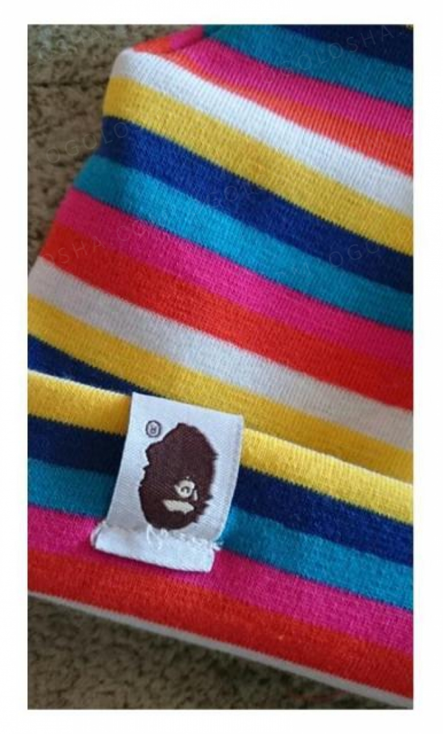 Детская разноцветная шапка в полоску, Bape Kids