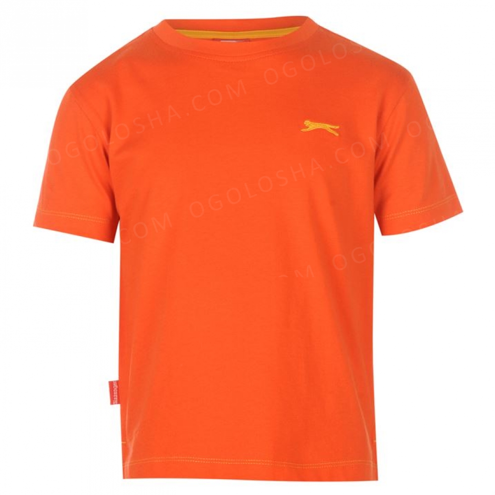 Футболка для мальчика Slazenger, оригинал, ярко-оранжевый, 5-6 лет, 110-116 см/XXSB