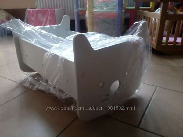 Детская кукольная кроватка Hello Kitty 2в1