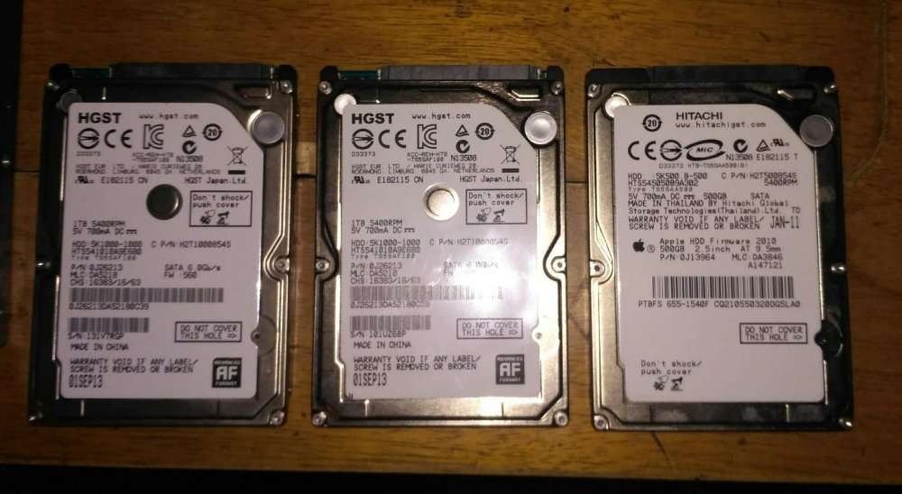 Hdd*2.5*1 tb*500 gb