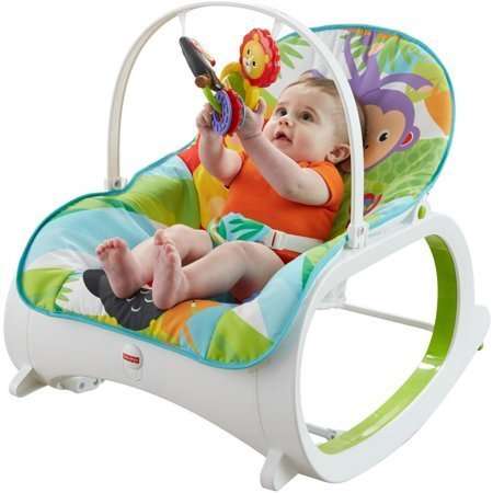 Кресло качалка вибро шезлонг Fisher Price до 18кг.