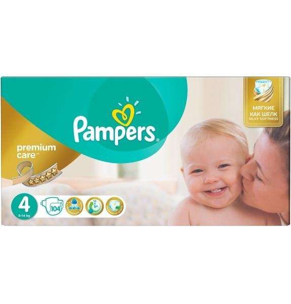 Pampers premium care Maxi 4 104шт